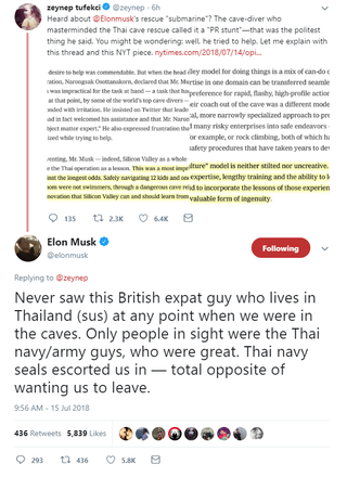 Illustration for article titled Increasingly Agitated Elon Musk Labels Diver Who Mocked His 'Submarine' a 'Pedo Guy'